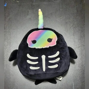 Bufinda rainbow Narwhal skeleton Squishmallow